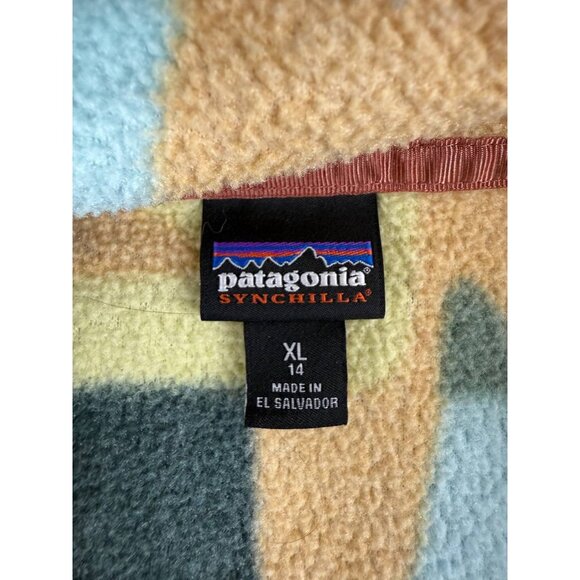Patagonia Kid’s Lightweight Synchilla Snap-T Pullover Fleece Size XL 14 - Picture 4 of 6
